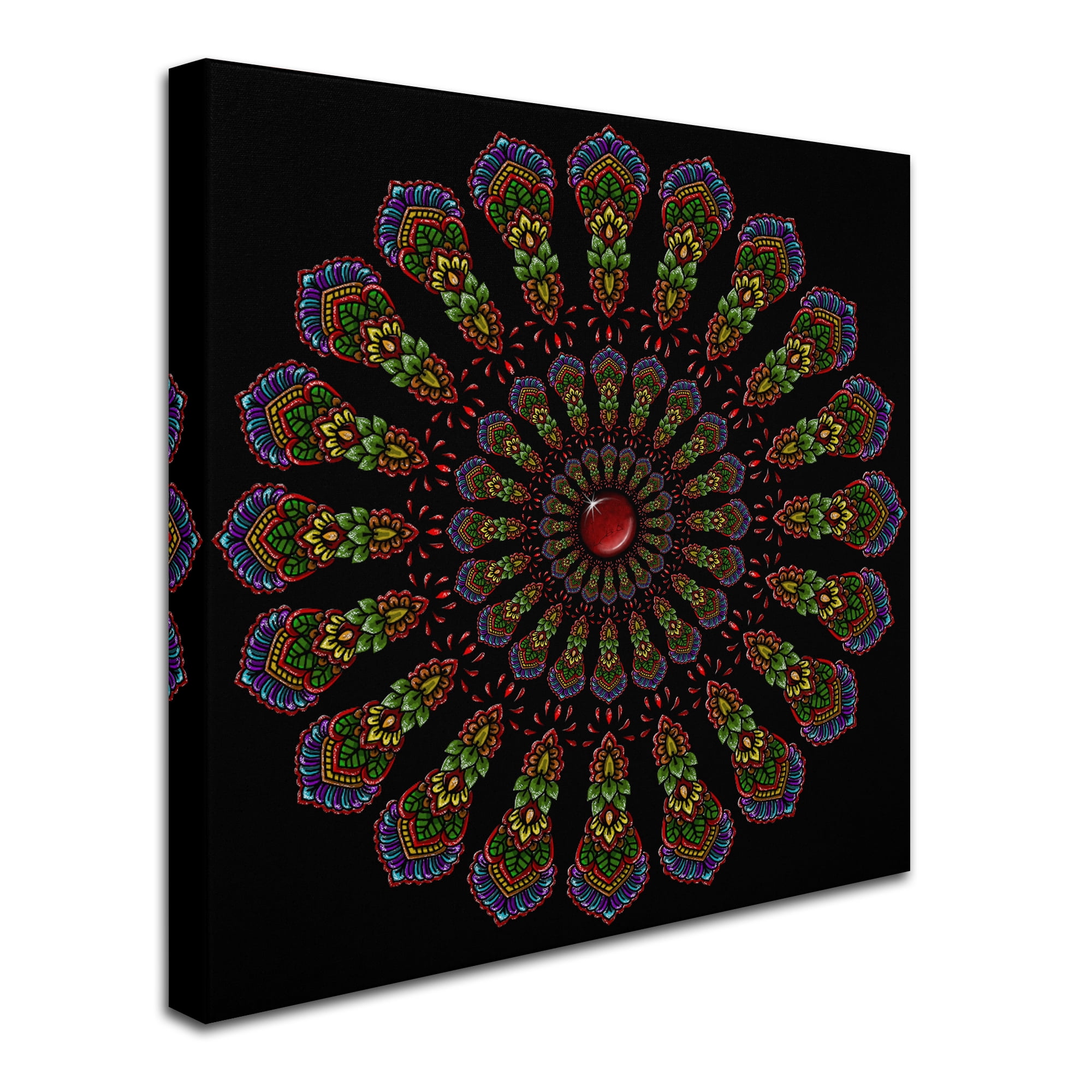 Trademark Fine Art 'Kaleidoscope Mandala' Canvas Art by Delyth Angharad