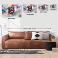 thumbnail image 5 of Hippie Rottweiler Portrait Watercolor Tie-Dye Vintage Styles Horizontal Matte Canvas Poster Rottie Dog Lover Gifts Idea Wall Art Home Decor - 00014, 5 of 5
