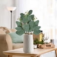 thumbnail image 3 of 1PC Bulk Artificial Eucalyptus Stems - Lifelike Greenery for Centerpieces, Wedding Bouquets and Vase Arrangements | Faux Silver Dollar and Oval Leaves with Seeds (Conical Blade), 3 of 5