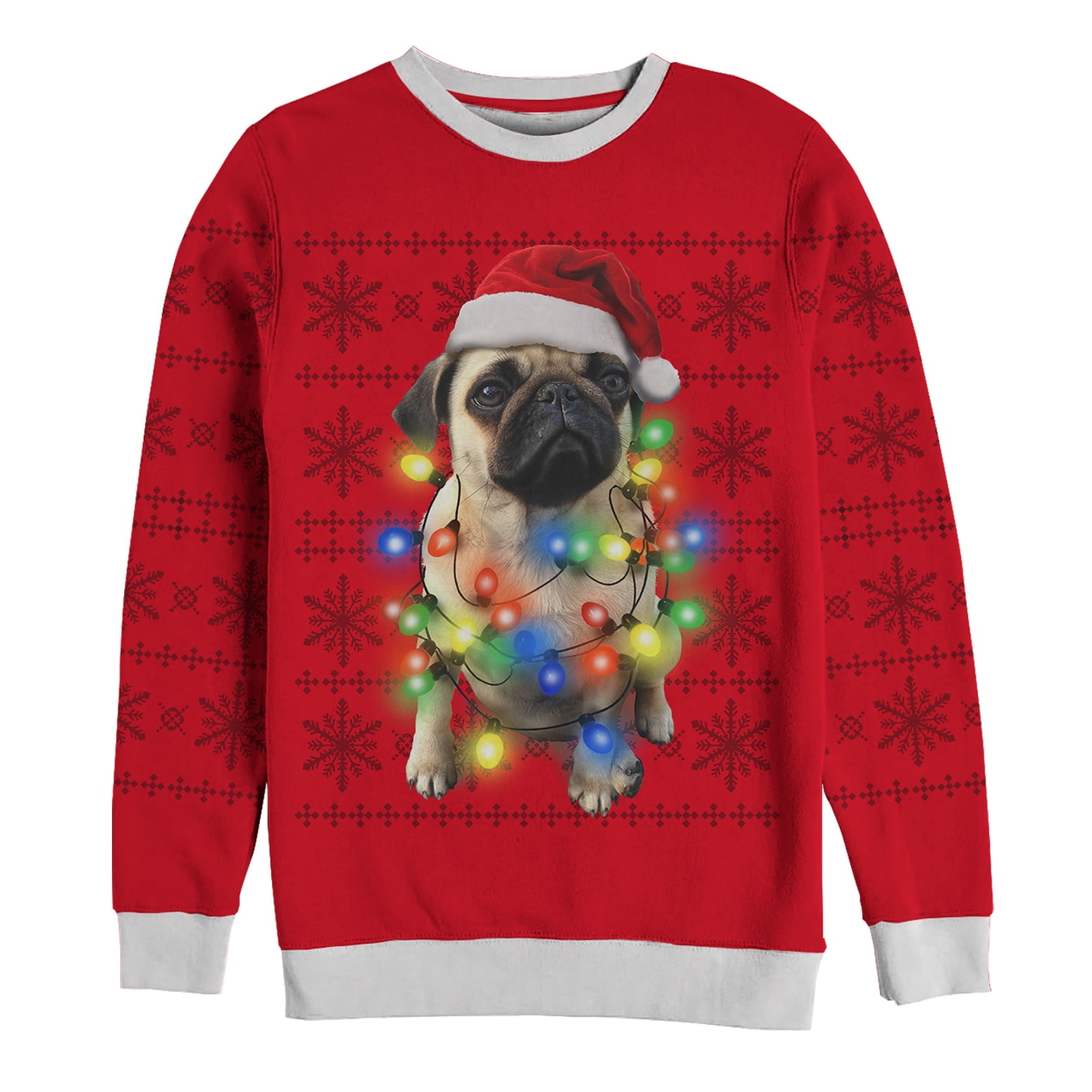 pug christmas sweatshirt