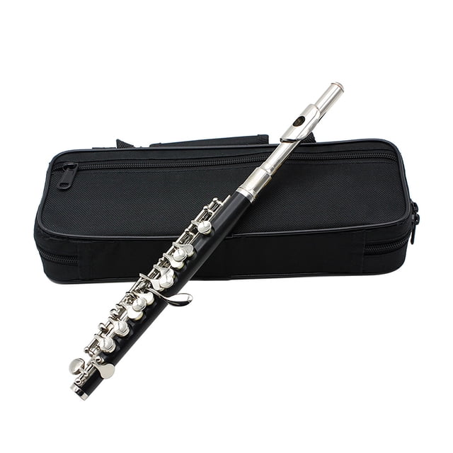 Piccolo Ottavino Half-size Flauta Cuproníquel Plata Esterlina C Tono de Tecla con Cork Grease Paño P Abanopi Piccolo