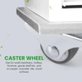 thumbnail image 2 of 8PCS TPE Caster Wheels Duty Fixed Casters with Rigid Non-Swivel Base Ball Bearing Trolley Wheels Top, 2 of 5