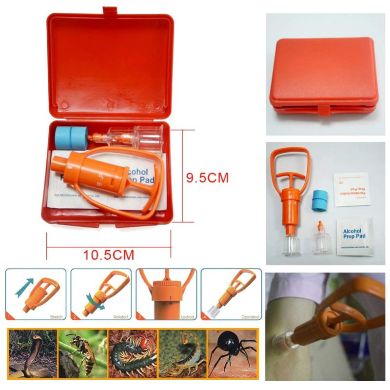 Safety Survival Camping Outdoor Emergency Kit Protector Venom Extractor Vacuum 