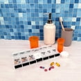 thumbnail image 5 of Ezy Dose Push Button (7-Day) Pill Planner, AM/PM, Large Compartments, Transparent Lids, Black, 5 of 5