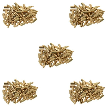 

250 Pcs Male x Female 11mm Length Brass Screw Thread PCB Stand-Off Spacers