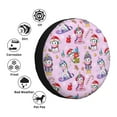 thumbnail image 4 of Vsdgher Christmas Unicorns for Spare Tire Cover, Tire Wheel Protector Wheel Cover Fit for Truck,Trailer,RV,SUV,Camper and Most Vehicle-15 inch, 4 of 6