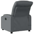 thumbnail image 4 of vidaXL Electric Massage Recliner Chair Gray Faux leather, metal, plywood, 4 of 5