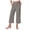 Grey, variant on Capri Women Wide Leg High Waisted Trendy Summer Pocket Cropped Loose Straight Leg Capris Pants Red for Size XXL