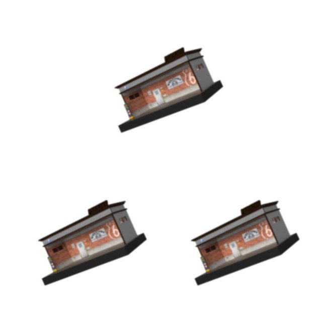 Destyer Décors de Table Acrylique Garage Show Case 164 Échelle Rouge Brique Simple Couche 3Set