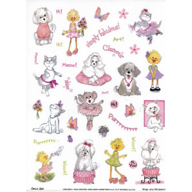 Suzy S Zoo Wags And Whiskers Stickers Walmart Com Walmart Com