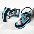 thumbnail image 5 of Povozer Snow Boots for Boys Girls Warm Waterproof Slip Resistant Winter Shoes (Sky Blue,12), 5 of 6