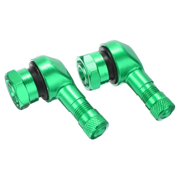 2PCS Motorcycle CNC Aluminum 11.3mm Tire Wheel Stem Valve 90 Degree Angled US