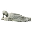 thumbnail image 3 of Estatua de Buda reclinado, decoración de pecera, artesanía de resina, figura de Buda durmiente, adorno para jardín, porche, entrada, salón de té, 3 of 8