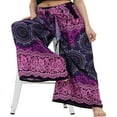 thumbnail image 4 of Femmes Boho Beach Pants Femme Taille Haute Décontracté Évasé Jambe Large Droite Impression Pantalon de Plage, 4 of 7
