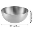 thumbnail image 3 of 2 Pcs Bol de Rangement pour Riz en Acier Inoxydable Bol à Manger Bol à Salade Bol à Nouilles Bol à Légumes, 3 of 9