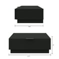thumbnail image 2 of Table de Nuit (Lot de 2) Nexera Satori, chêne Noir, 2 of 5