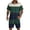 Green-A#2327, variant on Hearthz Mens Summer Track Suits 2 Piece Shorts Sets Striped Print Short Sleeve Button Down Shirt and Beach Shorts Set Summer Vacation Outfits for Men with Pockets