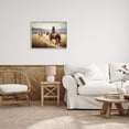 thumbnail image 3 of Stupell Industries Equestrian Horse Riding Scene Landscape Painting Gray Framed Art Print Wall Art, 30 x 24, 3 of 9