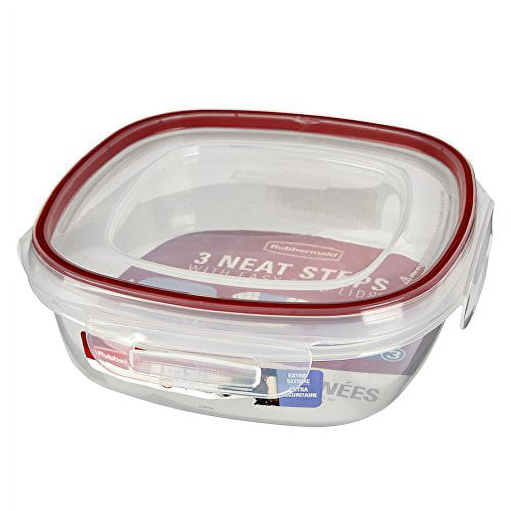 Rubbermaid 9 Cup 2.1 L Square Storage Container 7J68.