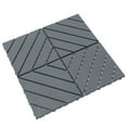 thumbnail image 6 of 44 Pack Deck Tiles, 12 "x12" Square Interlocking Deck Tiles, Waterproof Deck Tiles Interlocking Outdoor All Weather Use, Pool Balcony Backyard Terrace, Gray, 6 of 9