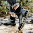 thumbnail image 2 of Pandaie Women's Deck Boots Waterproof Ankle Rain Boots Outdoor Fishing Garden Shoes Lightweight Anti Slip Work Rainboots Booties Grey 10, 2 of 6
