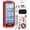 Red, variant on Multimeter,Digital Voltmeter Tester,TRMS 6000 Counts Rechargeable Meter Measures ,Current,Resistance,Capacitance,Temperature,Hz,NCV,Diode,Continuity Auto Ranging Electircal Tools
