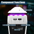 thumbnail image 4 of AARONMEI PS5 Slim Cooling Fan With Dust Cover LED Light 2 USB Ports Silent, 4 of 9