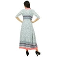 thumbnail image 3 of Bimba Exclusive 2 Piece Printed Kurti Long Kurta Boho Chic Dress, 3 of 8