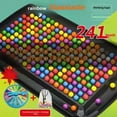 thumbnail image 1 of Kids' Rainbow Elimination Desktop Game: 241 Plastic Beads Educational Toy for Focus Training, Parent-Child Interactive Play, Early Learning Brain Activity - Fun Gift with Colorful Packaging for, 1 of 6