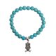thumbnail image 1 of Granjero Gordo Colgante con patrón animal, pulsera de cuentas de piedra natural (azul, colgante de búho en forma de rama), 1 of 5