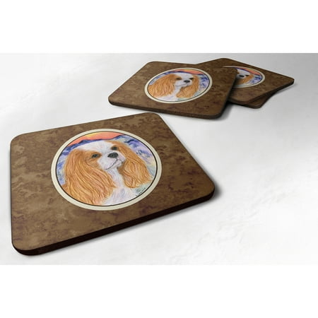 

Carolines Treasures SS8164FC Cavalier Spaniel Foam Coaster Set of 4 3 1/2 x 3 1/2 multicolor
