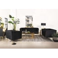 thumbnail image 5 of Holly Tuxedo Arm Tufted Back Loveseat Black, 5 of 5