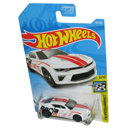 Hot Wheels HW Speed Graphics 6/10 (2017) White '16 Camaro SS Toy Car 82/250