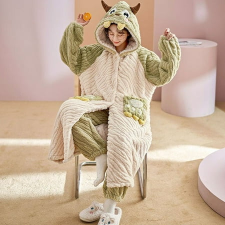 

PIKADINGNIS Winter Pyjamas пижама женская Intensification pijamas Loose Version Medium Style Pajamas женский Women Sleepwear Plus Size XXL