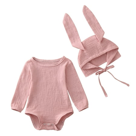 

Gubotare Baby Rompers Baby Sweater Romper Boy Girls Cable Knit Bodysuit Long Sleeve Jumpsuit Winter Fall Layette Set Pink 12-18 Months