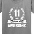 thumbnail image 4 of Inktastic 11 Years of Being Awesome White Birthday Youth T-Shirt, 4 of 5