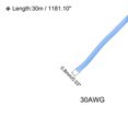 thumbnail image 2 of Silicone Wire 30 AWG Blue Spool 30m Electrical Tinned Copper Wire for Car Model Manipulator, 2 of 6