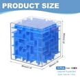 thumbnail image 2 of Uxcell Labyrinth Puzzle Box, 3 Pcs Puzzle Cube Funny Labyrinth Game Puzzle Box Mind Teasers Leisure Toys for Adults Birthday Gifts Party Favors, Blue/Green/Pink, 2 of 6