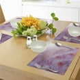 thumbnail image 4 of Ambesonne Nature Place Mats Set of 4, Summer Dahlia Flowers, Standard Size, Pale Pink Lavender, 4 of 6