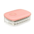 thumbnail image 1 of Food Storage Holder Anti-stick Moisture-Proof High Capacity Good Sealing 3D Frosted Bottom Storage BPA Free Quick Froze Dumpling Storage Box for Kitchen, 1 of 7