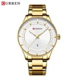 thumbnail image 2 of Curren Luxury Gold Business Quartz Watches Men Stainless Steel Strap Wristwatch Fashion Auto Date Clock Male Classic Watch - Quartz Wristwatches, 2 of 6