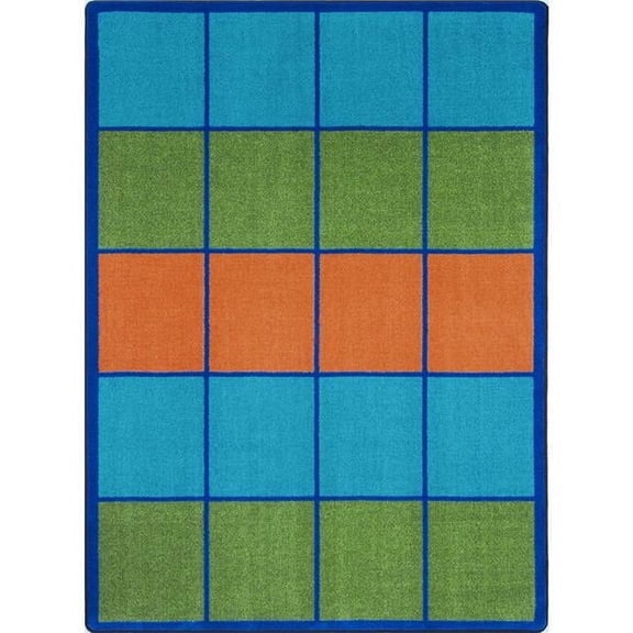 Joy Carpets Squares to Spare Area Rug Multi Color - 5 ft. 4 in. x 7 ft. 8 in.