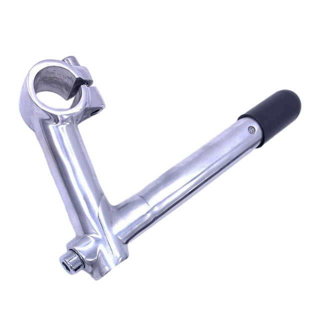 Youkk Tige de Vélo de Route en Aluminium Noir Argent