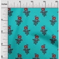 thumbnail image 1 of oneOone Silk Tabby Fabric Leaves & Floral Block Fabric Prints By Yard 42 Inch Wide, 1 of 5