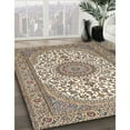 thumbnail image 2 of Ahgly Company Indoor Square Traditional Brown Medallion Area Rugs, 10' Square, 2 of 6