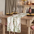 thumbnail image 2 of Table Runners 72 Inches Long Dress Scarves, Green Pink Weeping Eucalyptus Farmhouse Kitchen/Dining Table Runner, Coffee Tablerunners, Spring Summer Farmhouse Leaves 18x72 Inch, 2 of 9