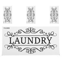 MLINS 4pcs Laundry Room Wall Decor Signs Set Farmhouse Style Washroom Bathroom Art for Home Family and Colleagues