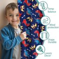 thumbnail image 3 of Blackout Kids Curtains,DarkBlue Dinosaurs Pattern Childrens Insulated Curtains Set Of 2,Bedroom Essentials,Toddler Room Decor 52"x84", 3 of 5