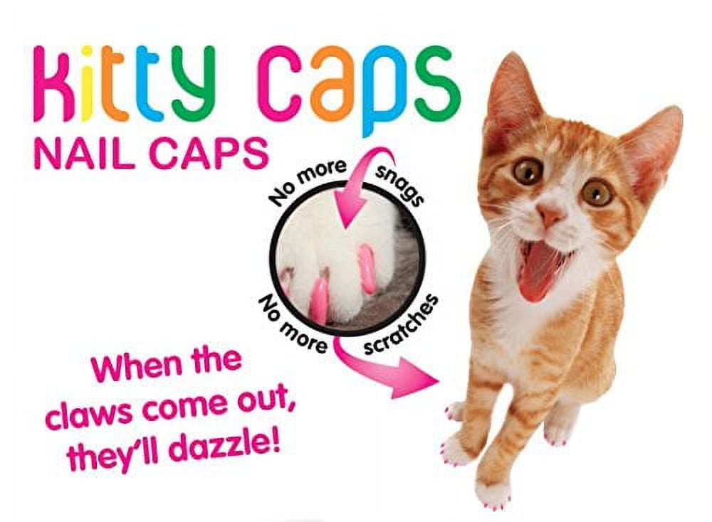KITTY CAPS Cat Nail Caps, Color Varies, 40 count, Small 