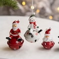 thumbnail image 5 of 2023 Christmas Bells Iron Pendant Santa Claus Vintage Iron Painted Ornaments XMAS Home Decoration Christmas Tree Decoration, 5 of 5
